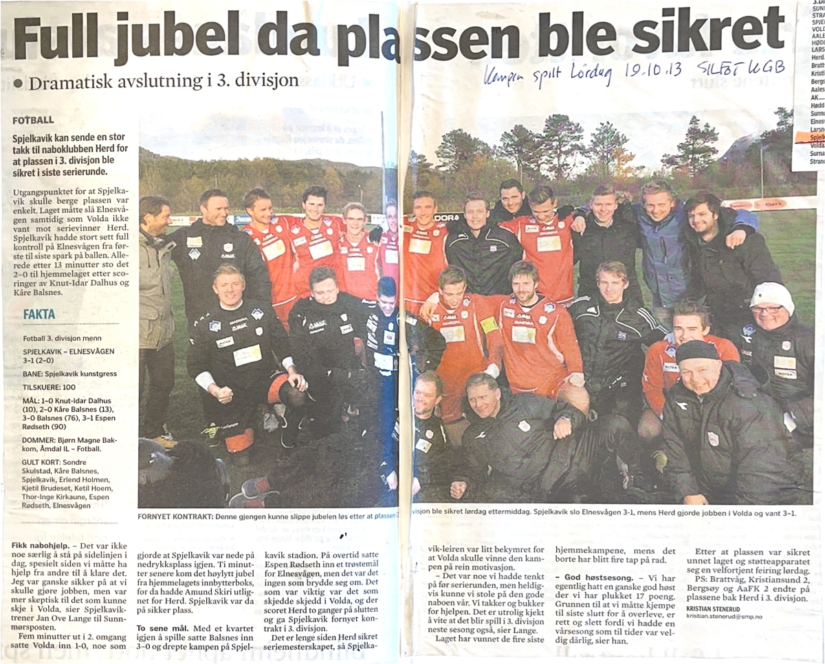 Bilde til artikkelen Dramatisk avslutning på 2013-sesongen