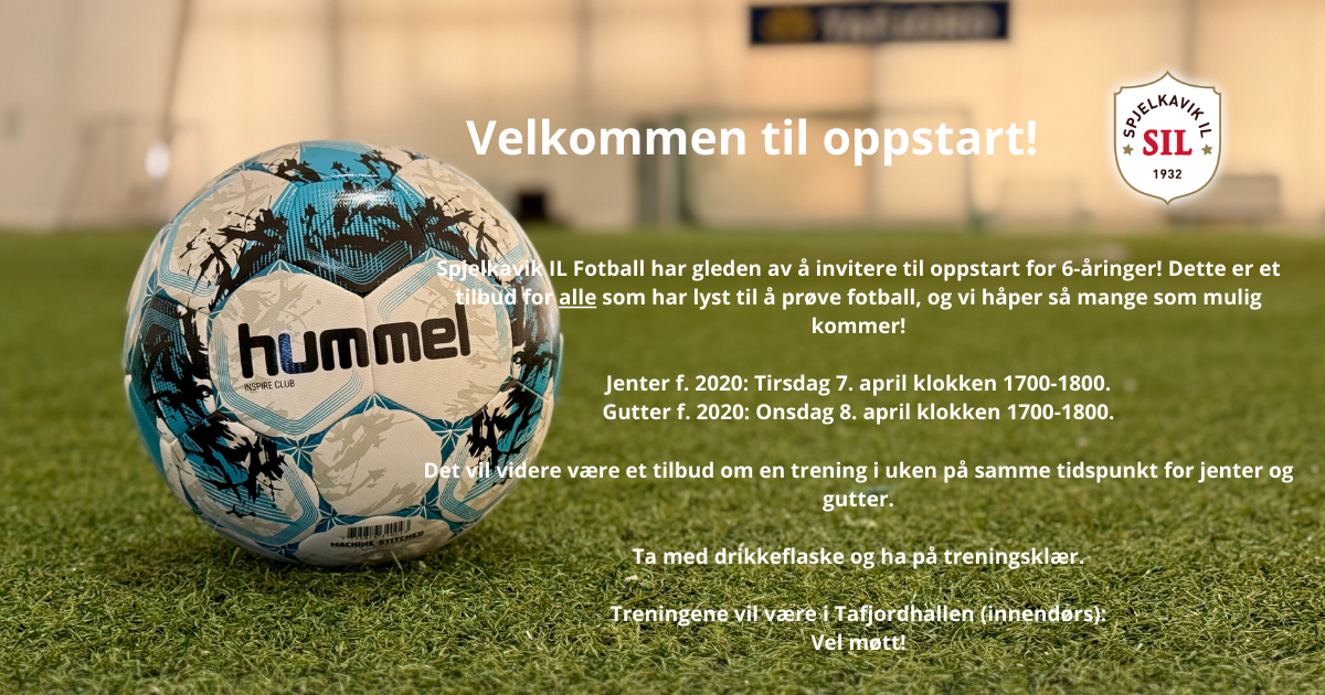 Bilde til artikkelen Oppstart for nye 6-åringer i Spjelkavik IL Fotball